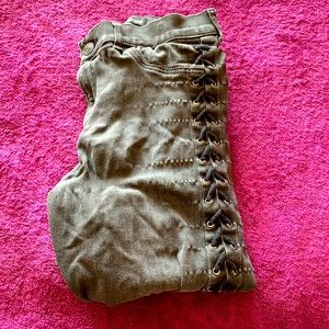 Express high rise lace up jeggings